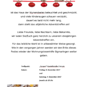 Einladung Charity Lichter Weihnachtsfest Wynendales 2017