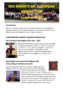 international newsletter july 2018 red-knights cover